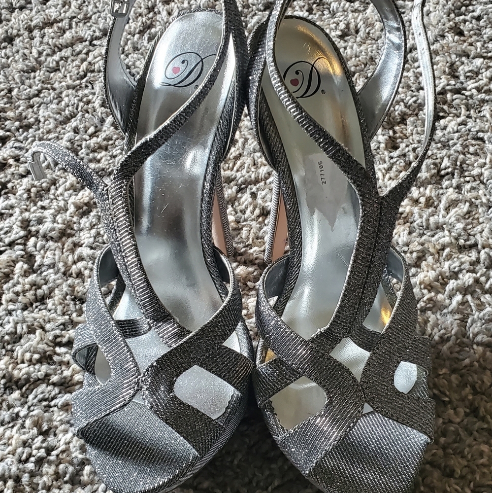 Strappy sparkly heals